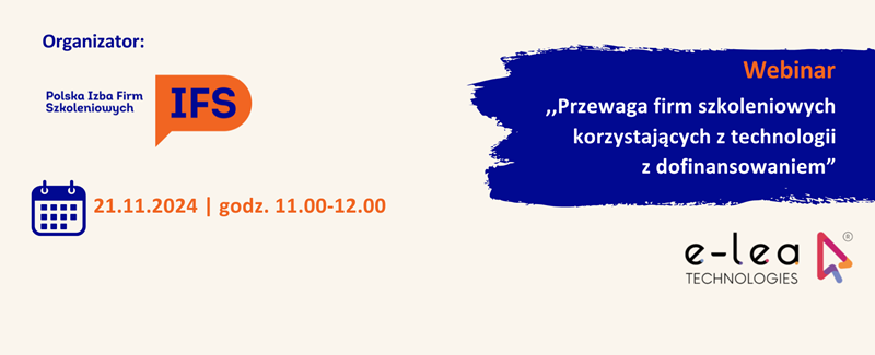  WEBINAR - ,,Przewaga firm szkoleniowych korzystaj ... 